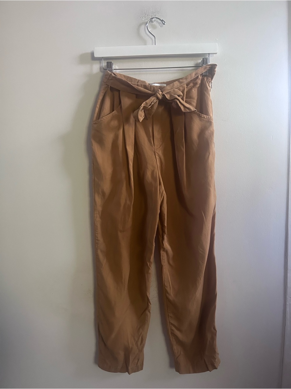 Amour vert paper bag tie waist pants small